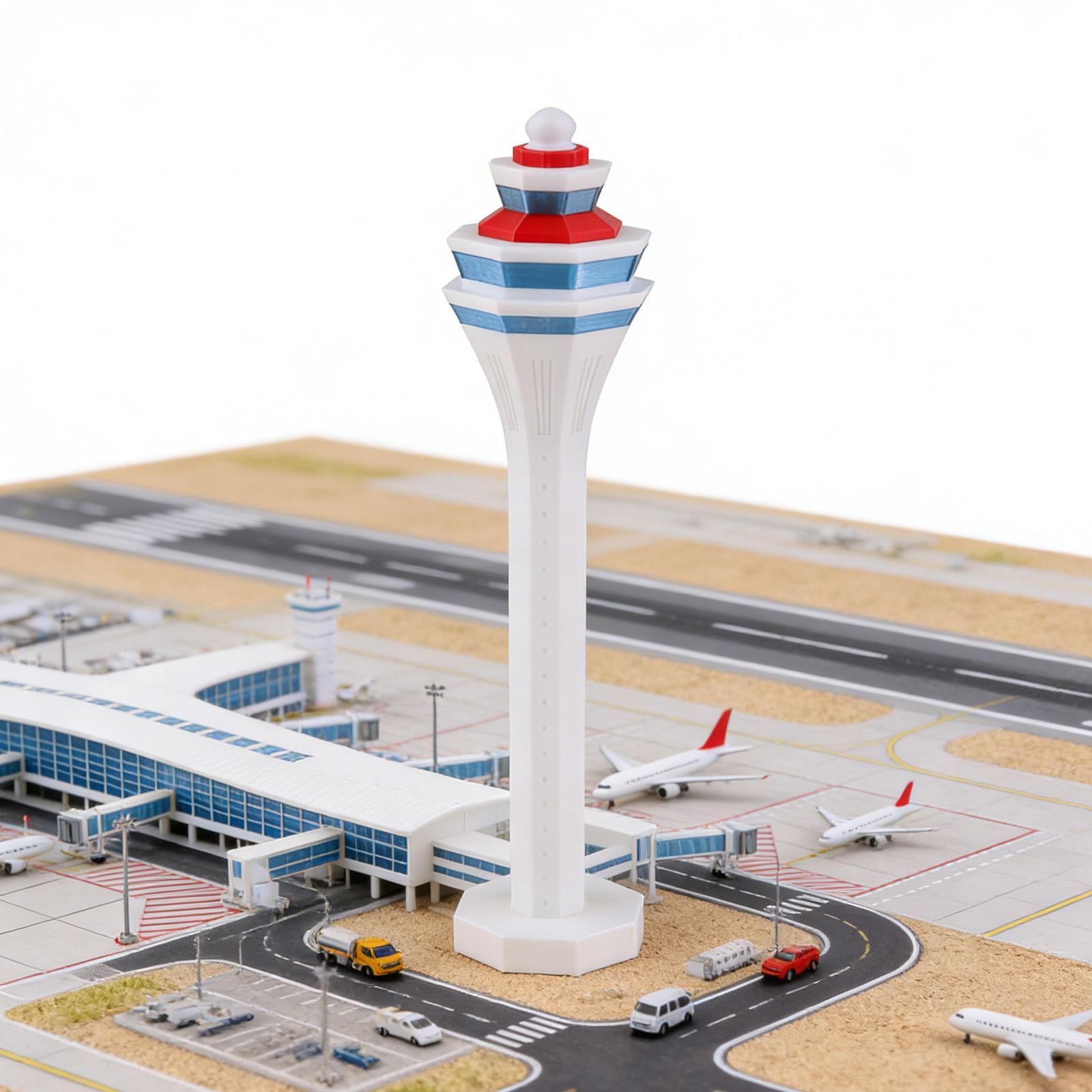 Home Office Building - Модель аэропортовой башни управления 1:400, реалистичная