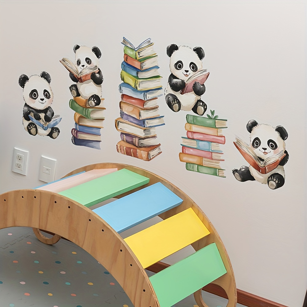 Home Office Library - Наклейки на стену с изображением панды
