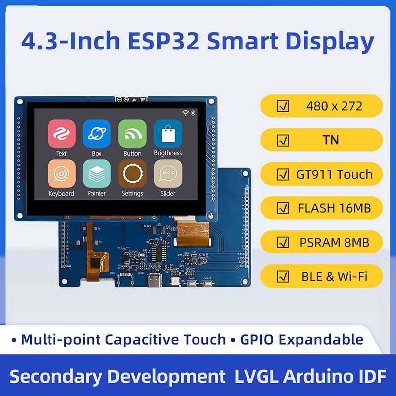 Monitor Arm Dual - Плата разработки ESP32 S3 с 4,3-дюймовым