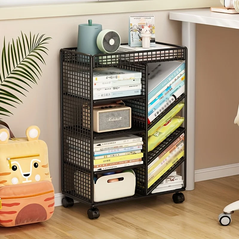 Home Office Library - Книжная тележка на колесиках — металлическая