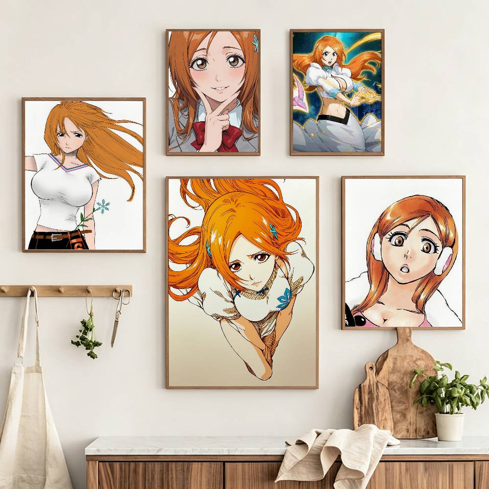 Home Office Bleaching - Постер Inoue O-Orihime B-BLEACH HD, самоклеящийся,