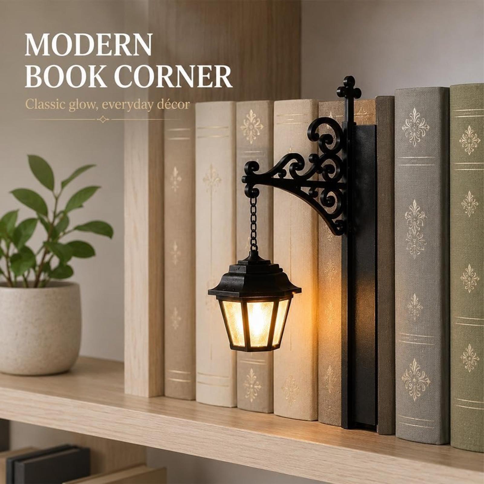 Home Office Library - Винтажный светодиодный светильник-фонарь для книжной полки,